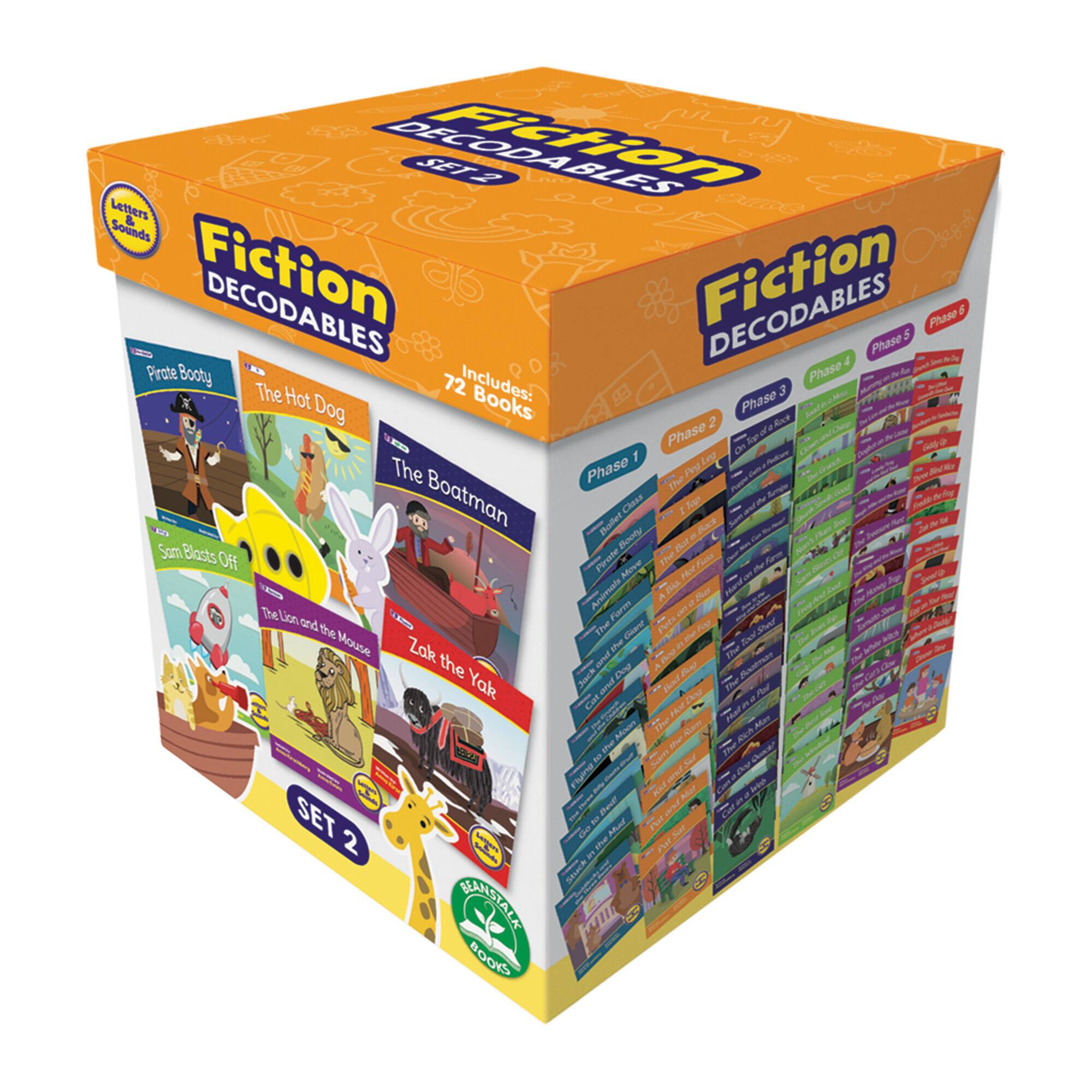 Junior Learning® Letters & Sound Set 2 Fiction Educational Learning Boxed Set